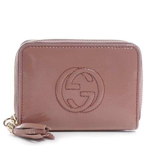 gucci purple wallet|gucci soho wallet pink.